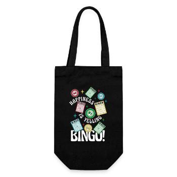 Glück ist Schreien Bingo Caller Daubers - Geschenkbeutel für Flaschen - Schwarz - Vorne