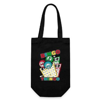 Bingo Is My Thingo Caller Daubers Professional - Gift Bag for Bottles - black - Front