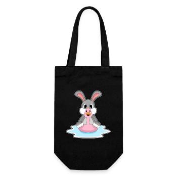 Rabbit Flamingo - Gift Bag for Bottles - black - Front