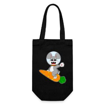 Rabbit Carrot - Gift Bag for Bottles - black - Front