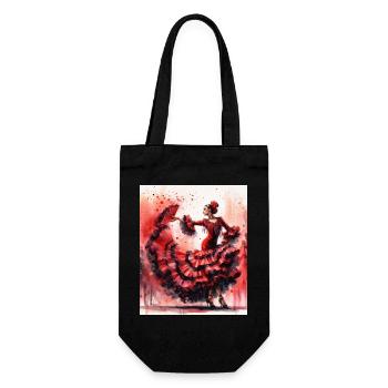 Flamenco Dancer's Passion - Gift Bag for Bottles - black - Front