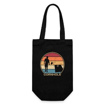 Retro Bean Bag Jeu Planches Professionnel Cornhole - Sac à bouteille - noir - Devant