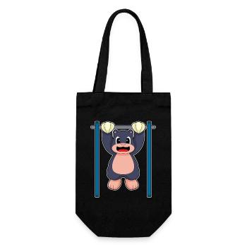 Taupe Bodybuilder Tractions Musculation - Sac à bouteille - noir - Devant