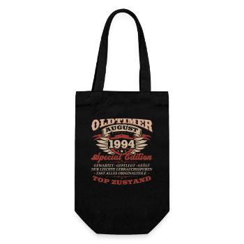 30. Geburtstag Oldtimer August 1994 Jahrgang - Geschenkbeutel für Flaschen - Schwarz - Vorne
