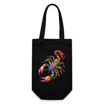 Scorpio Arachnids Scorpion Funny Scorpions - Gift Bag for Bottles - black - Front