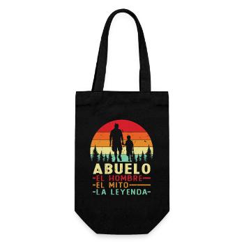 The Man The Myth The Legend Grandfather - Gift Bag for Bottles - black - Front