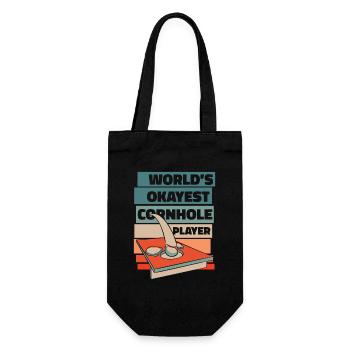 World’s Okayest Cornhole Player Plateaux de jeu - Sac à bouteille - noir - Devant