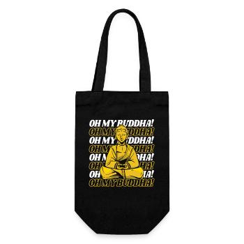 Oh My Buddha Bouddha Statue Symbole Prêtre - Sac à bouteille - noir - Devant