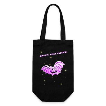 Bat for Halloween - Gift Bag for Bottles - black - Front