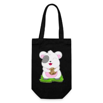 Biscuit hamster - Sac à bouteille - noir - Devant