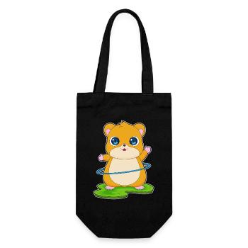 Gymnastique d’entraînement avec cerceau de fitness pour hamsters - Sac à bouteille - noir - Devant