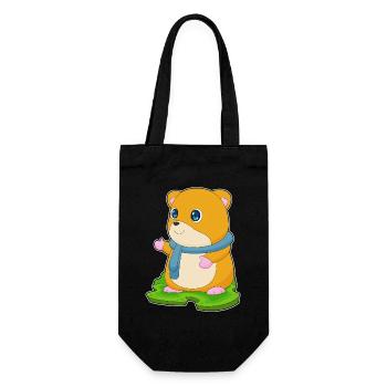 Écharpe d’hiver pour hamster - Sac à bouteille - noir - Devant