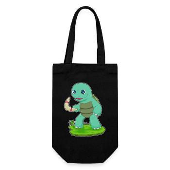 Turtle Boomerang - Gift Bag for Bottles - black - Front