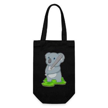 Koala Baseball Baseball Bat - Gift Bag for Bottles - black - Front