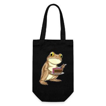 Frog Cake - Gift Bag for Bottles - black - Front