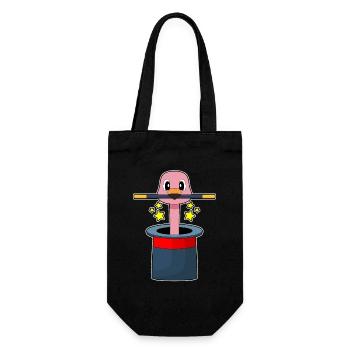Flamingo Wizard Wand - Gift Bag for Bottles - black - Front