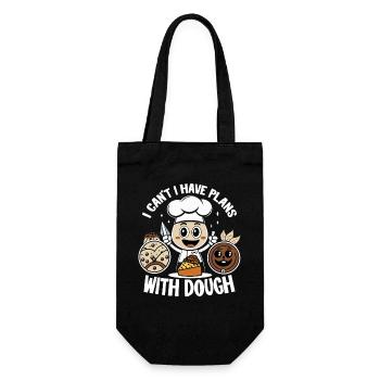 Chef with dough joy - Gift Bag for Bottles - black - Front