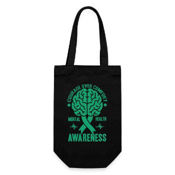 Depression Help - Mental Breakdown - Gift Bag for Bottles - black - Front