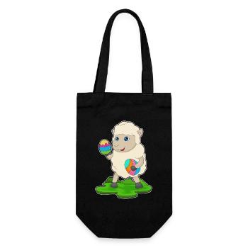 Oeufs de Pâques de brebis - Sac à bouteille - noir - Devant