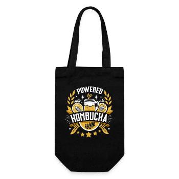 Emblème du Kombucha Kraft - Sac à bouteille - noir - Devant