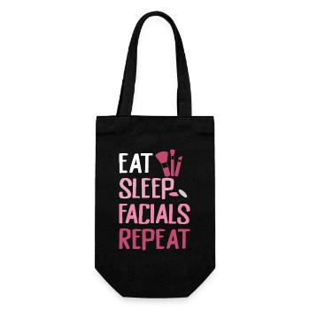 Manger Dormir Soins du visage Répéter - Sac à bouteille - noir - Devant