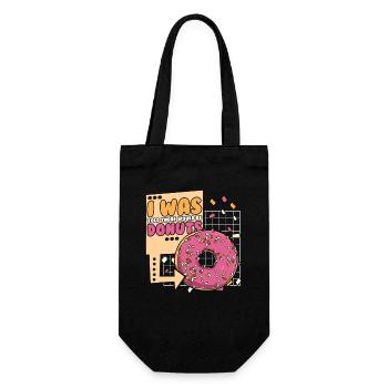 On m’a dit qu’il y aurait des beignets glacés - Sac à bouteille - noir - Devant