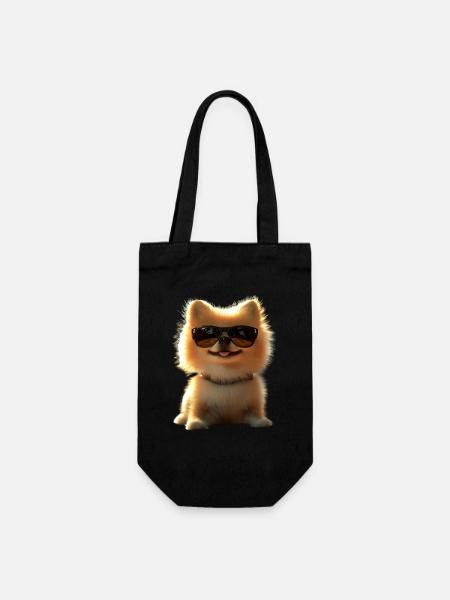Poméranien Poméranien Poméranien Spitz allemand doux - Sac à bouteille - noir