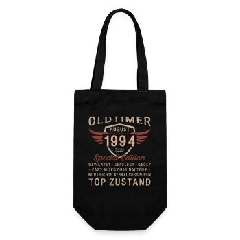 30. Geburtstag Oldtimer August 1994 Jahrgang 1994 - Geschenkbeutel für Flaschen - Schwarz - Vorne