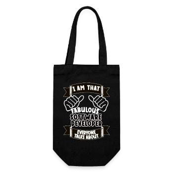Développeur de logiciels Drôle Dicton Cadeau - Sac à bouteille - noir - Devant