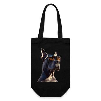 Great Dane Hatz Male Saupacker Great Dane - Gift Bag for Bottles - black - Front