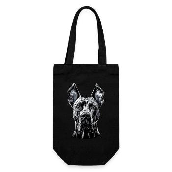Great Dane Hatz Male Saupacker Great Dane - Gift Bag for Bottles - black - Front