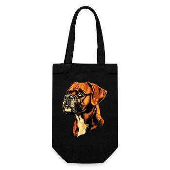 Deutscher Boxer Hunde Boxerverein German Boxer - Geschenkbeutel für Flaschen - Schwarz - Vorne
