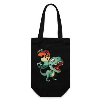 T-Rex Tyrannosaurus 3 Years 3rd Birthday Gift - Gift Bag for Bottles - black - Front