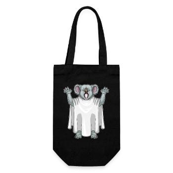Koala Halloween fantôme - Sac à bouteille - noir - Devant