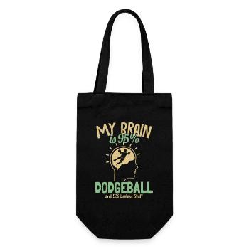 My Brain est à 95% Dodgeball Prisonball Jeu d’équipe - Sac à bouteille - noir - Devant