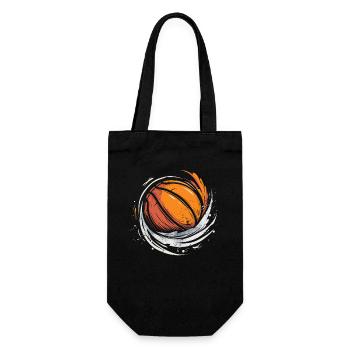 Basketball Ball Skizze - Geschenkbeutel für Flaschen - Schwarz - Vorne