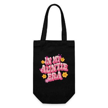 In My Auntie Era - Gift Bag for Bottles - black - Front