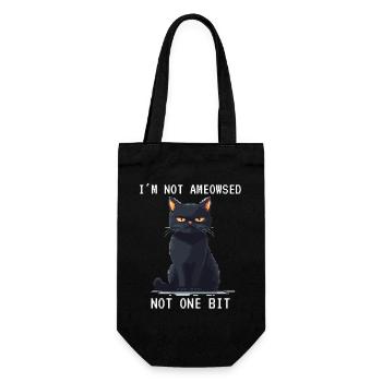 Je ne suis pas amy pixelart grimmige katze pixel - Sac à bouteille - noir - Devant