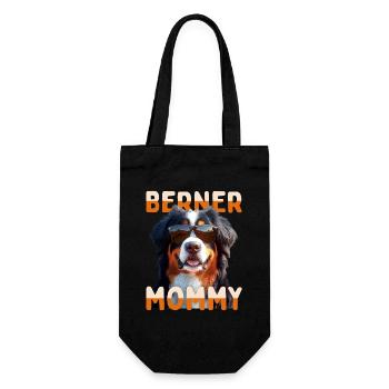 Bernese Mountain Dog Mom Mom Mother's Day Bernese Mommy - Gift Bag for Bottles - black - Front