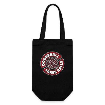 Dodgeball Takes Balls Prisonball Team Game Player - Gift Bag for Bottles - black - Front