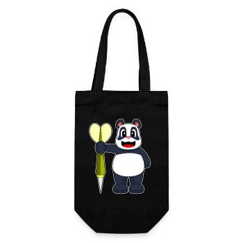 Panda Dart Dartpfeil - Gift Bag for Bottles - black - Front