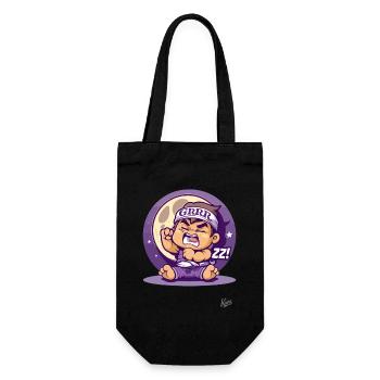 Cute tired little toddler wrestler sleeping - Gift Bag for Bottles - black - Front