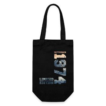50th Birthday Original September 1974 Volume 74 - Gift Bag for Bottles - black - Front