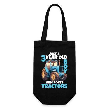 tracteur 3 ans garçon 3ème cadeau d’anniversaire - Sac à bouteille - noir - Devant