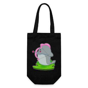 Seal Archer Arrow Bow - Gift Bag for Bottles - black - Front