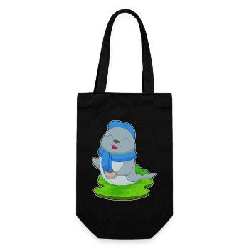 Seal Coffee Mug - Gift Bag for Bottles - black - Front