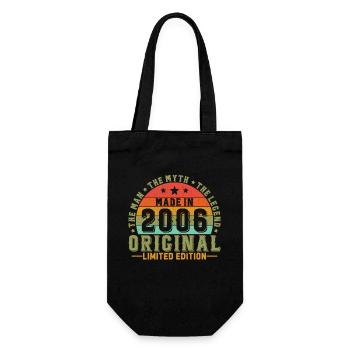 Vinatge 2006 Birthday Gift - Gift Bag for Bottles - black - Front