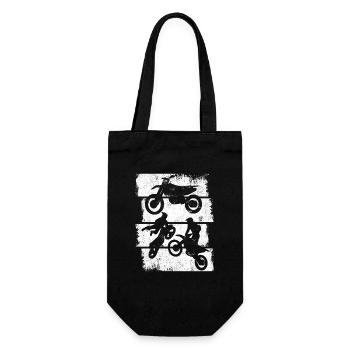Motocross Sketch - Gift Bag for Bottles - black - Front