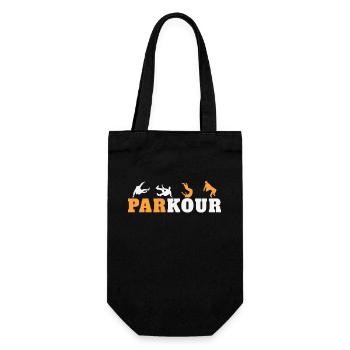 Parkour Junkie Retro Freerun Sport - Sac à bouteille - noir - Devant