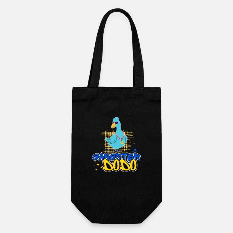 Gangster Dodo drôle style comique - Sac à bouteille - noir